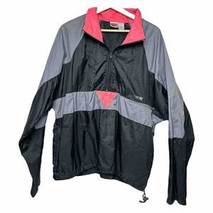 Nike Black, Gray & Pink Windbreaker Jacket